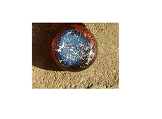 Basic Round Glass Pendant - Amber Image