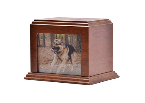 Elegant Photo Urn - Cherry Image